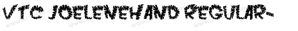 VTC JoeleneHand Regular字体转换